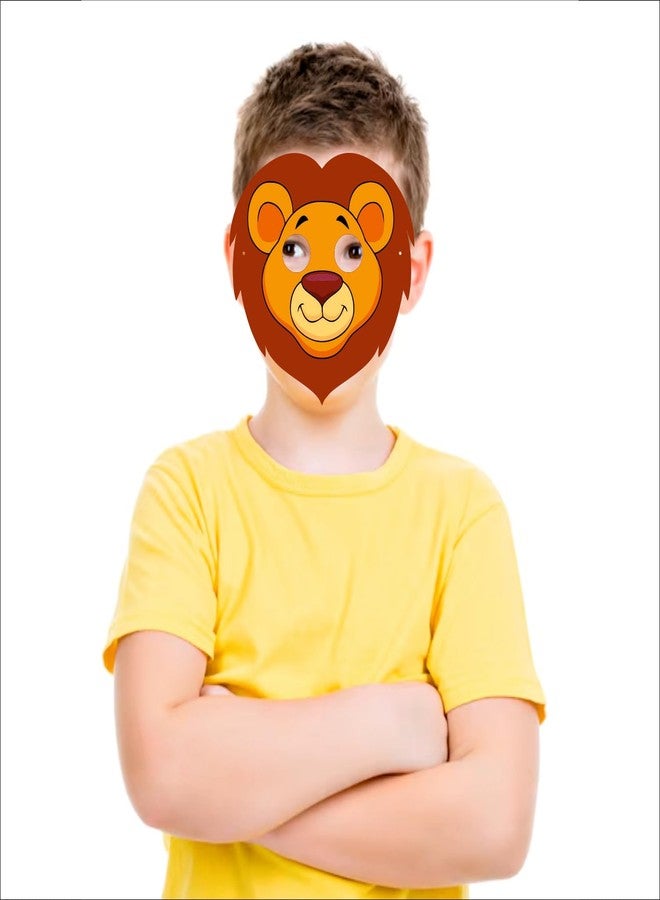 Party Baazaar Animal Eye Mask for Kids Party | Jungle Theme Birthday Decoration | Jungle Safari Themed Costume Masks for Boys and Girls | Animal Mask for Birthday (Pack of 12) - Image 5